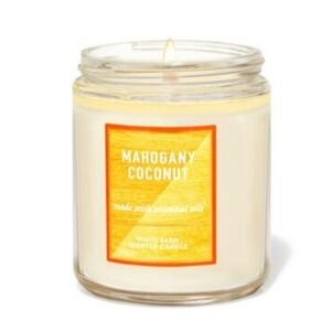 MAHOGANY COCONUT SINGLE WICK CANDLE